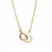 Mini Twosome Necklaces Gold 42-45 cm