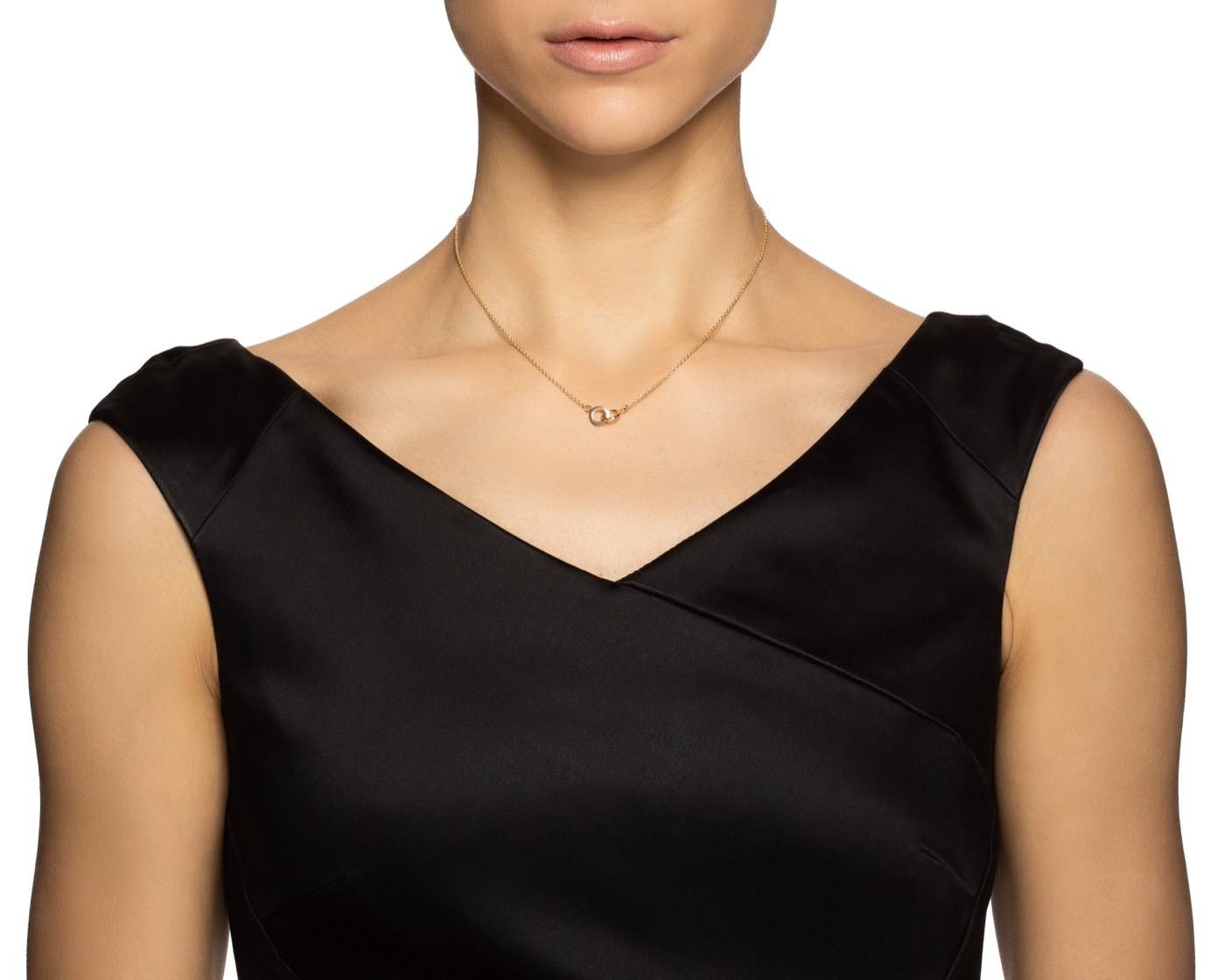 Mini Twosome Necklaces Gold 42-45 cm