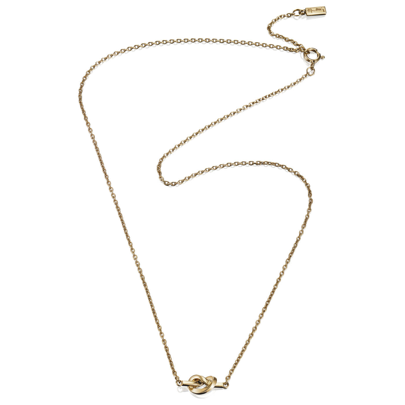 Love Knot Necklaces Gold 42-45 cm
