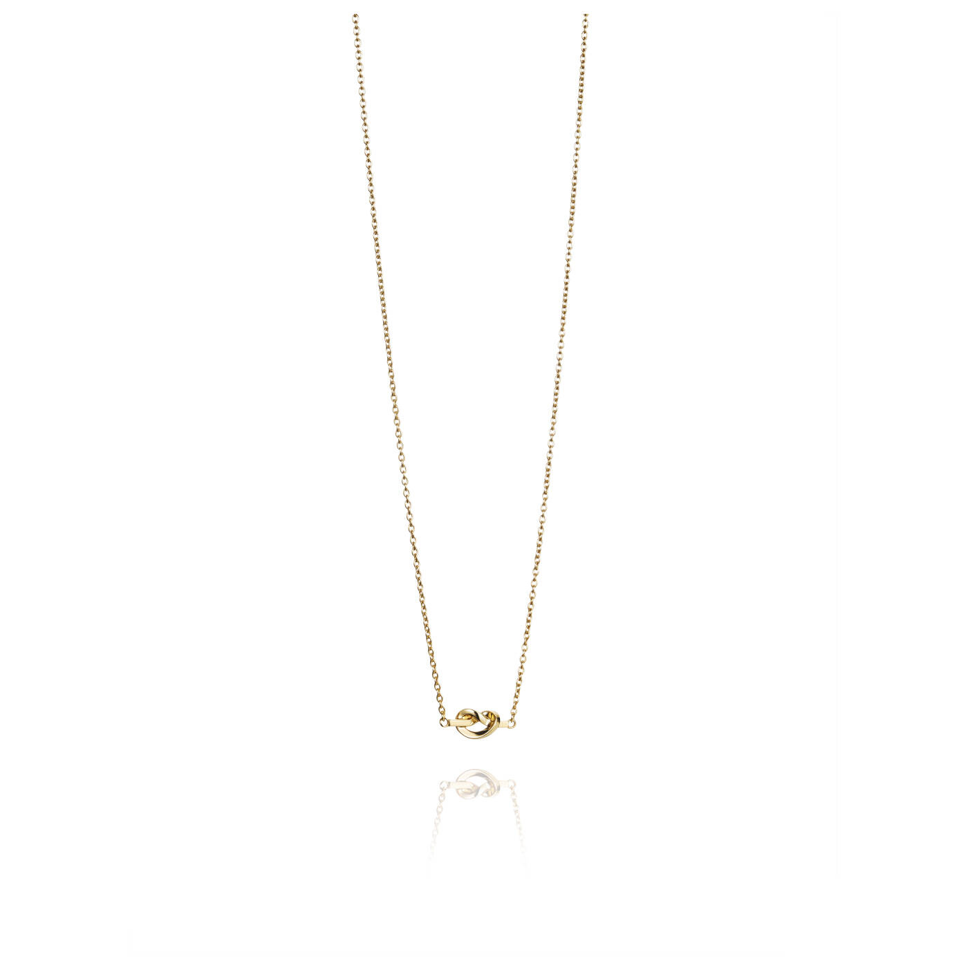 Love Knot Necklaces Gold 42-45 cm