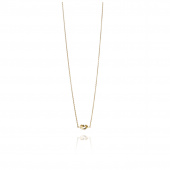 Love Knot Necklaces Gold 42-45 cm