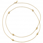 Love Bead Long - Gold Necklaces Gold