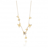 Miss Butterfly Air & Stars Collier Necklaces Gold