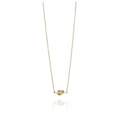 Love Knot & Stars Necklaces Gold 42-45 cm