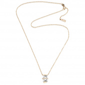 Little Bend Over - Crystal Quar Necklaces Gold 42-45 cm