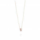 Little Bend Over - Morganite Necklaces Gold 42-45 cm