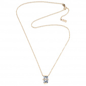 Little Bend Over - Aquamarine Necklaces Gold 42-45 cm