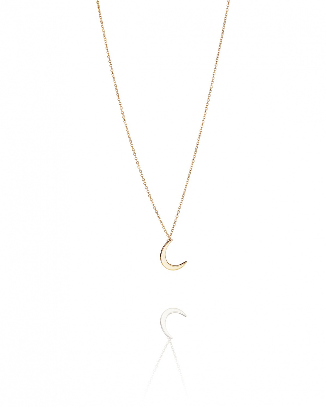Pencez Moon Necklaces Gold 40-45 cm