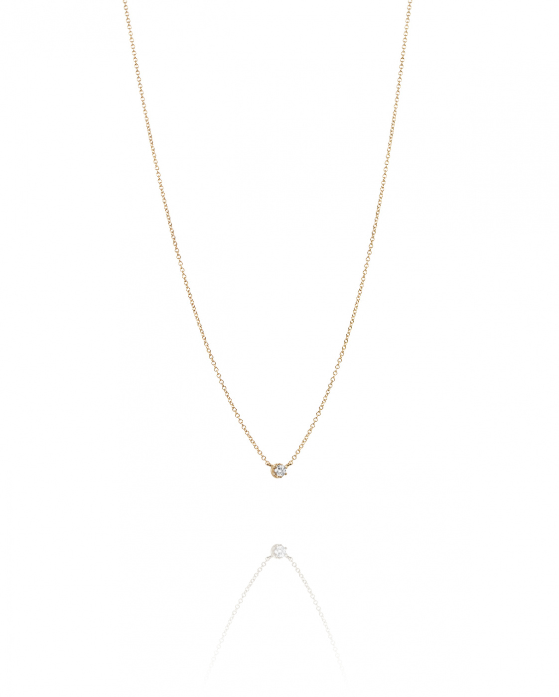 Crown & Stars Necklaces 0.19ct Gold