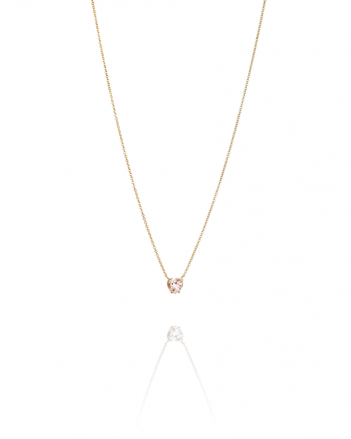 Lovely Heart Necklace Gold