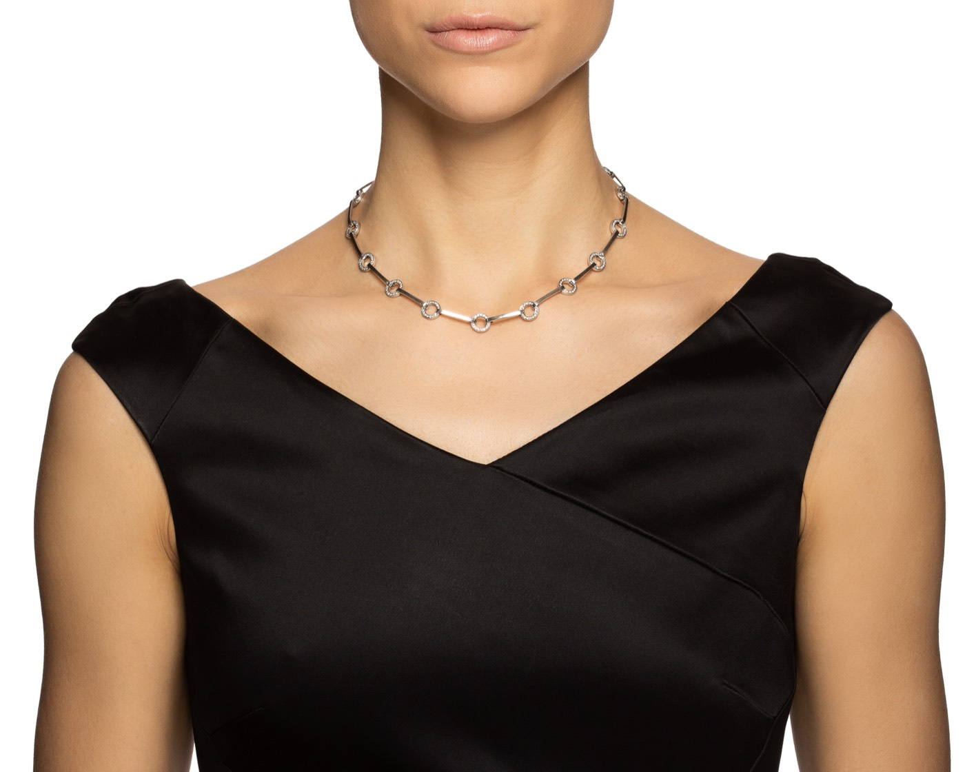 Ring Chain & Stars Necklaces White gold