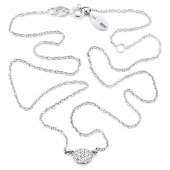Love Bead - Diamonds Necklaces White gold 38-42 cm