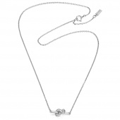 Love Knot & Stars Necklaces White gold 42-45 cm