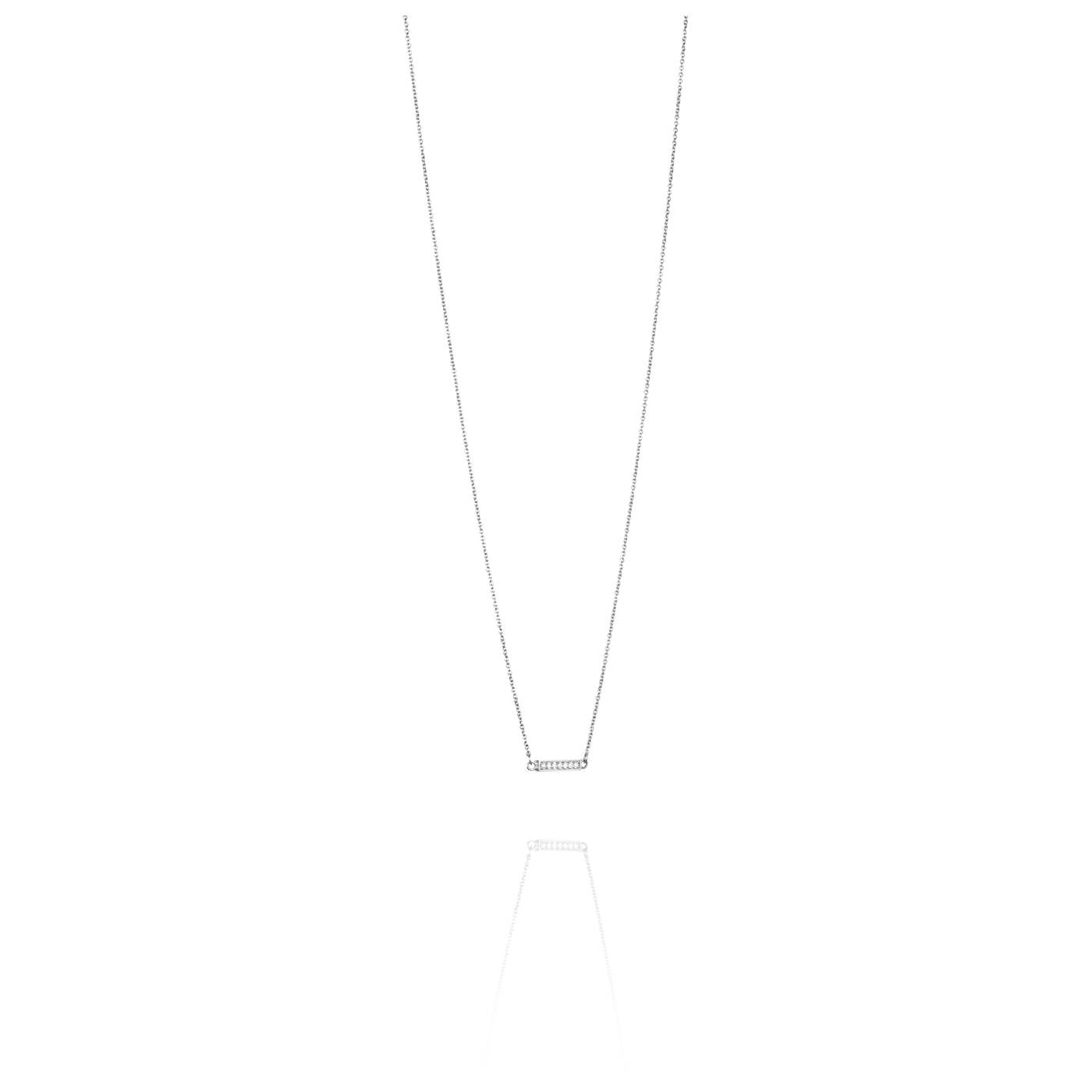 Thin Stars Necklaces White gold 42-45 cm