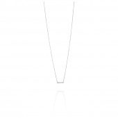 Thin Stars Necklaces White gold 42-45 cm
