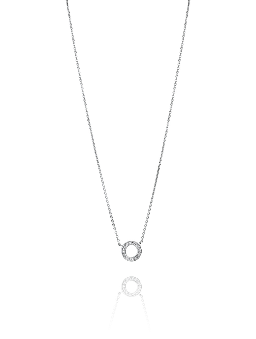 Circle Of Love Necklaces White gold 42-45 cm