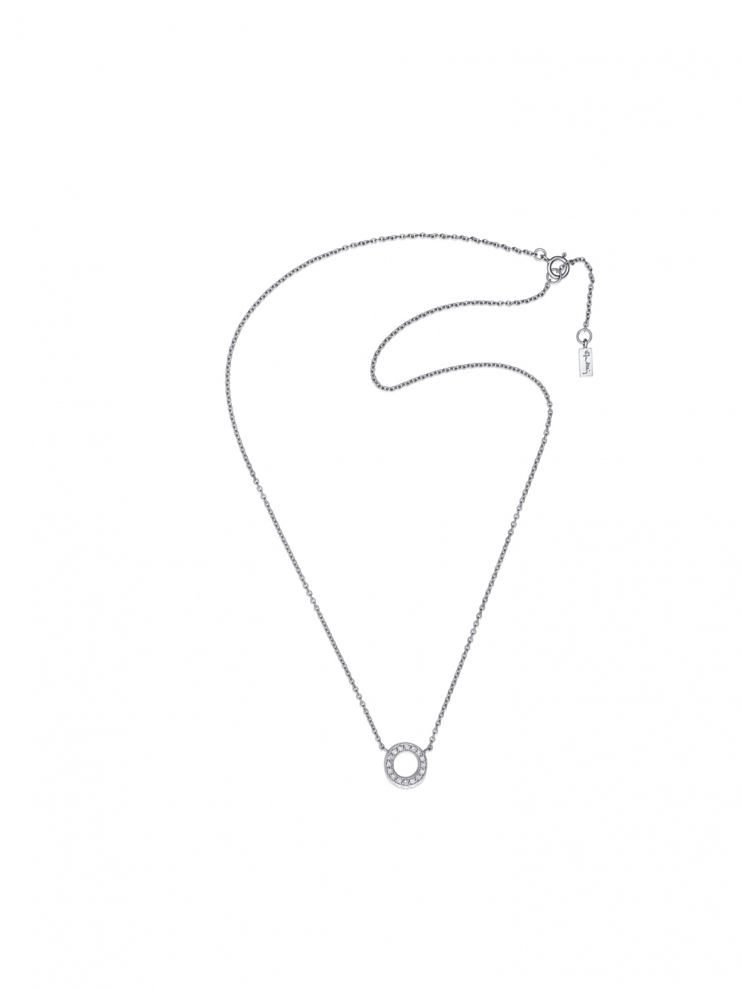 Circle Of Love Necklaces White gold 42-45 cm