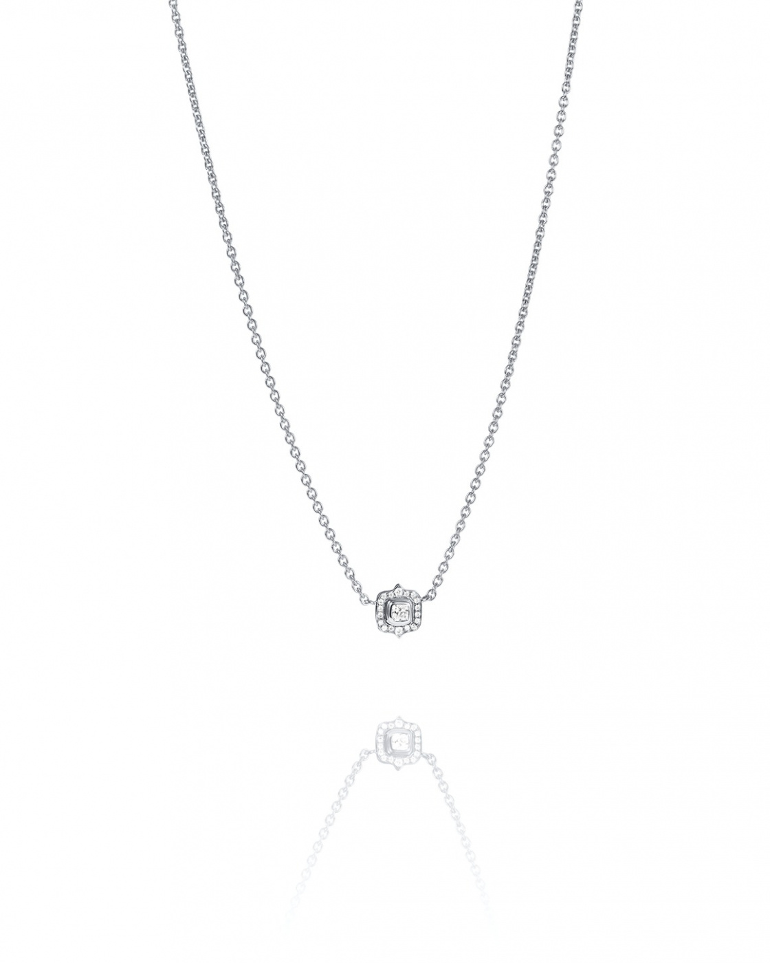 The Mrs Necklaces White gold 0.30ct 40-45 cm