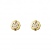 AURORA Earring Gold Diamonds PAVÉ 0.05 ct