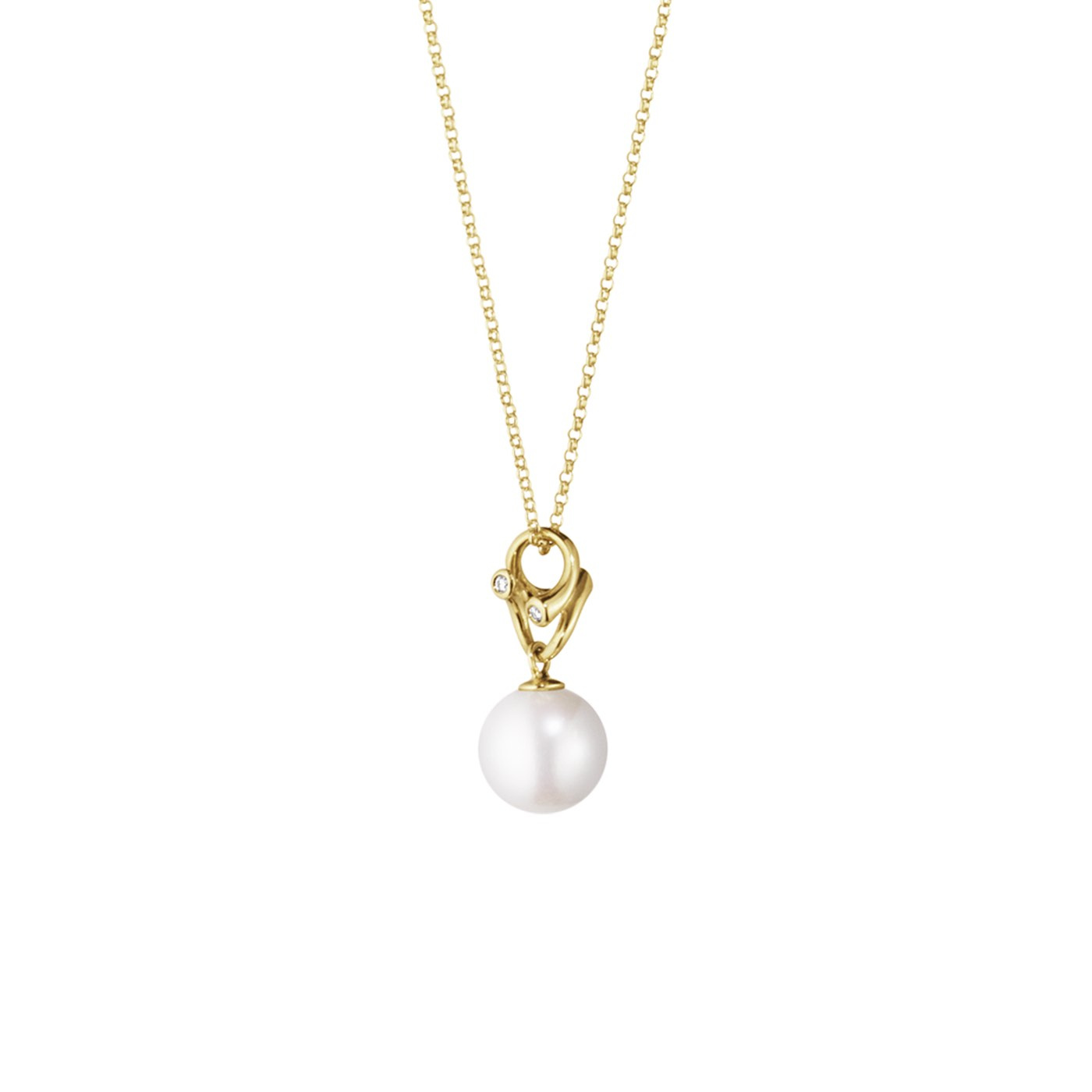 MAGIC Pendant Gold PEARL Diamonds 0.04 CT