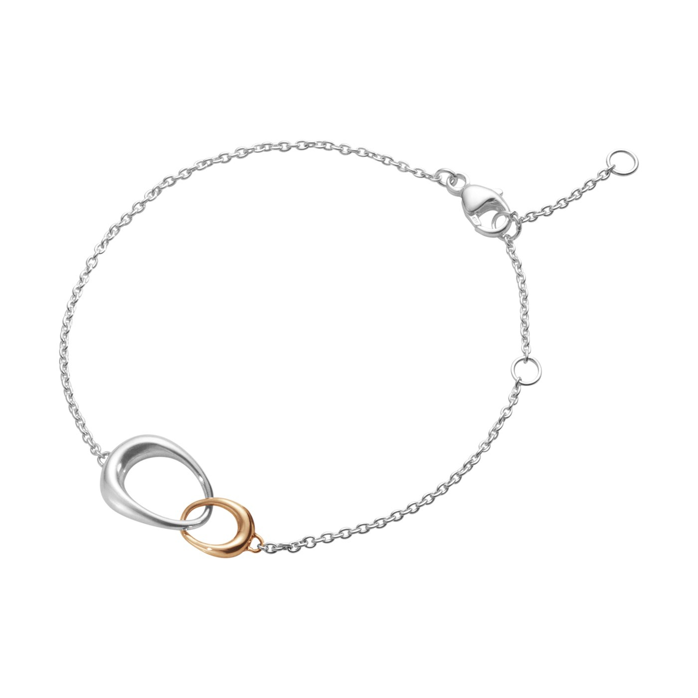 OFFSPRING INTERLOCKING Bracelets Silver/Rose gold