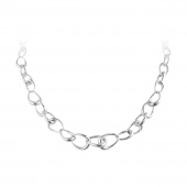 OFFSPRING GRADUATED LINK Necklaces Silver