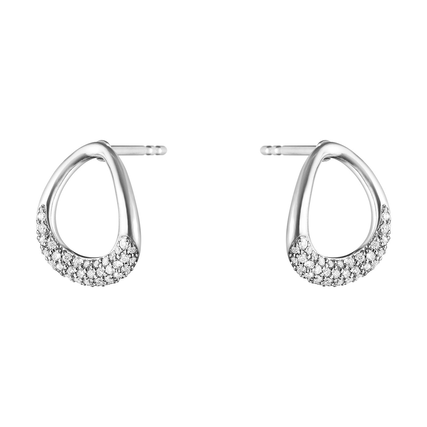 OFFSPRING Earring Silver Diamonds PAVE 0.19 ct