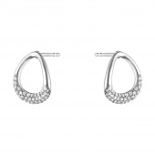 OFFSPRING Earring Silver Diamonds PAVE 0.19 ct