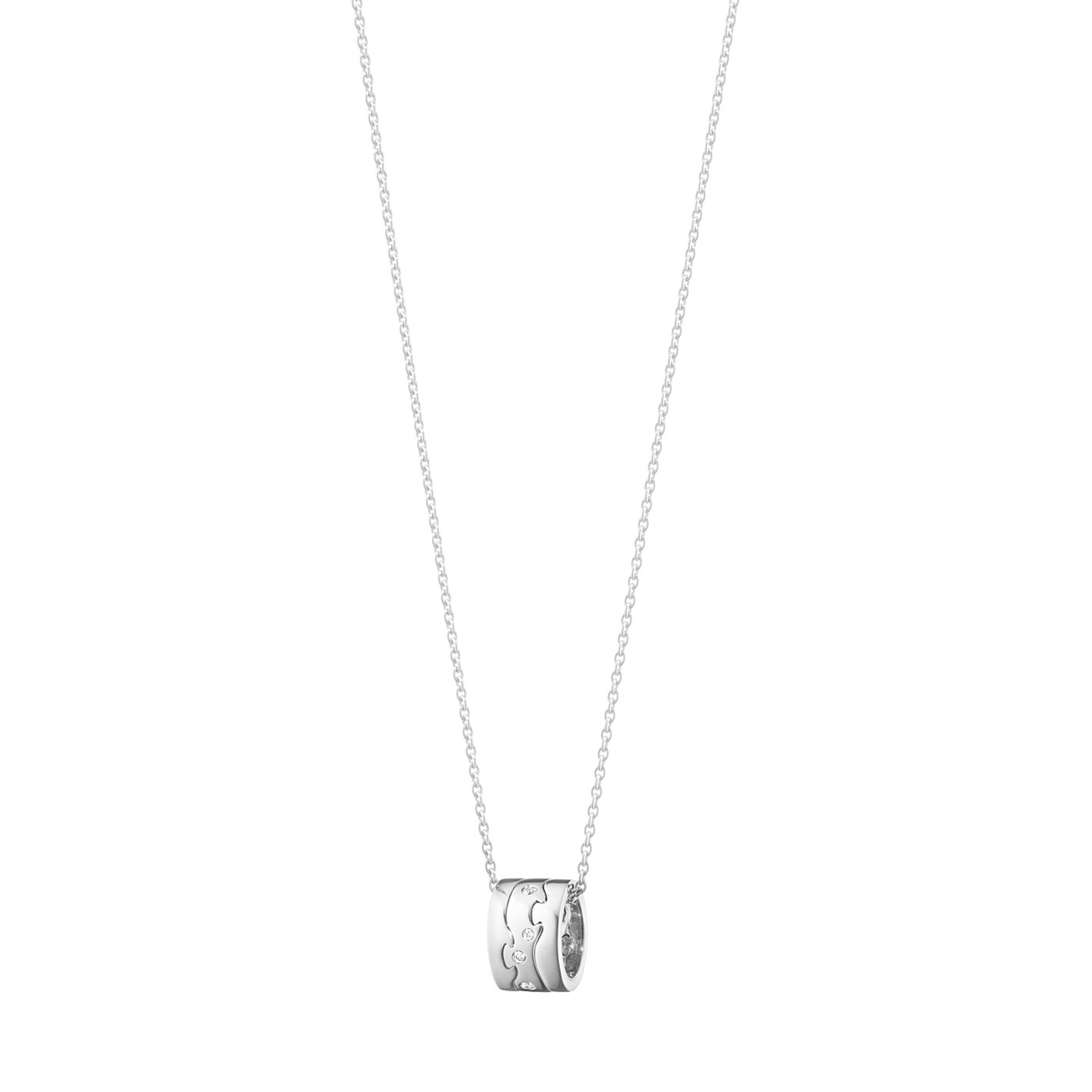 FUSION Pendant White gold Diamonds 0.05 ct