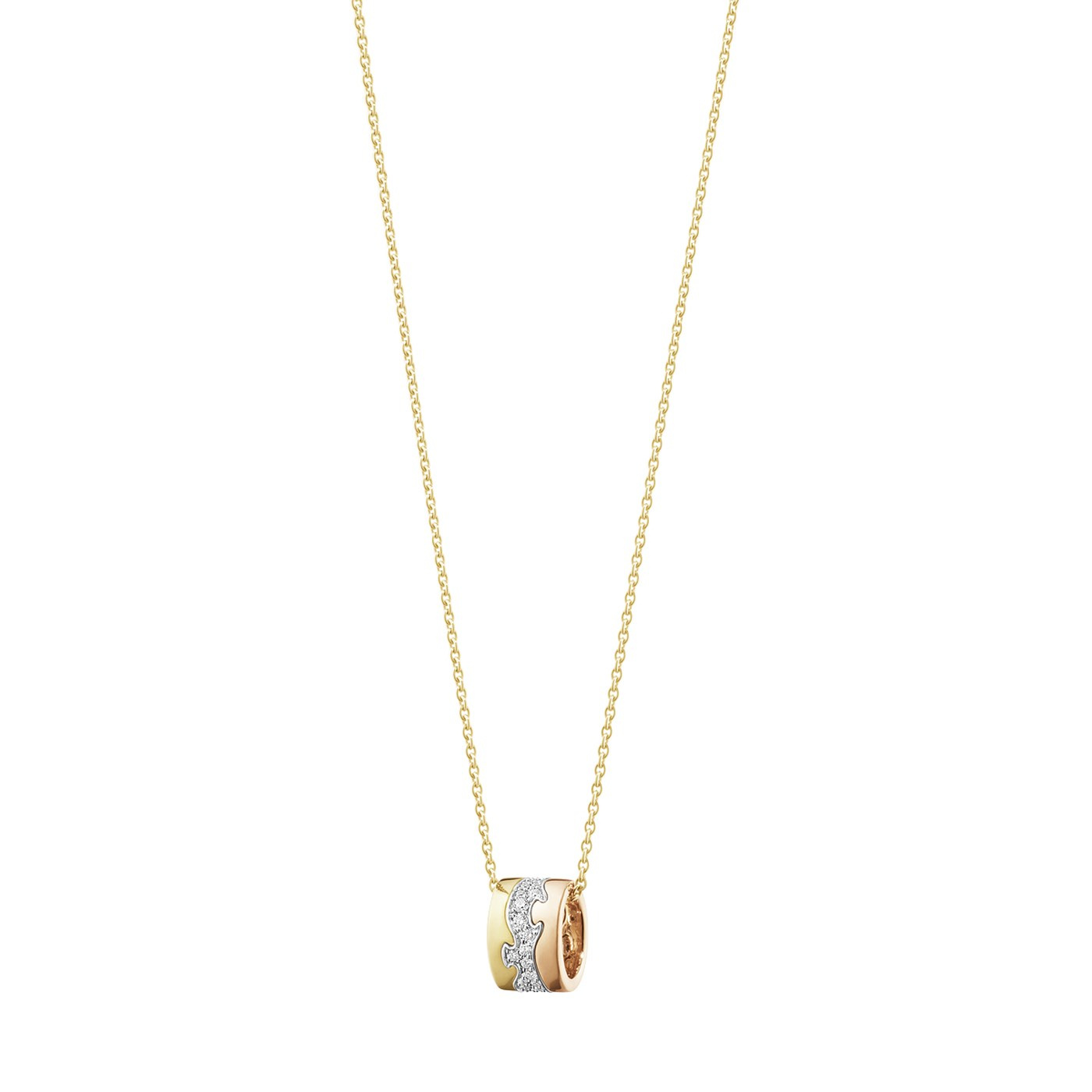 FUSION Pendant Gold White gold Rose gold CENTRE PAVÉ 0.19 ct
