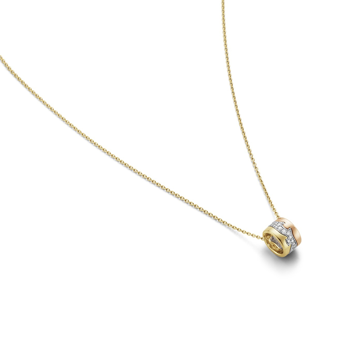 FUSION Pendant Gold White gold Rose gold CENTRE PAVÉ 0.19 ct