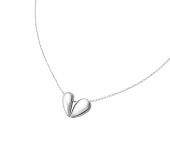 CURVE HEART Pendant STERLING Silver