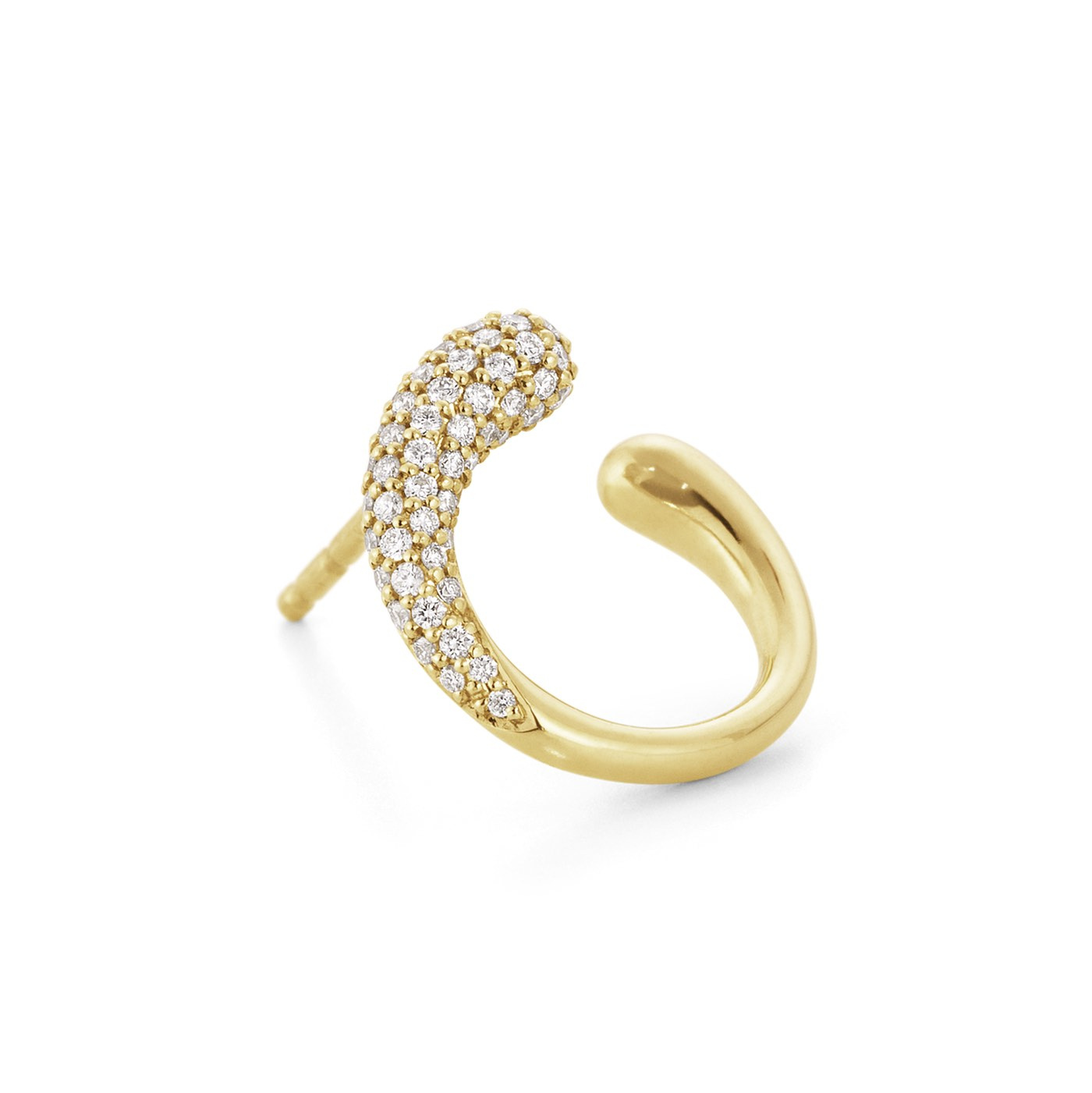 MERCY Earring Gold Diamonds PAVE 0.38 CT