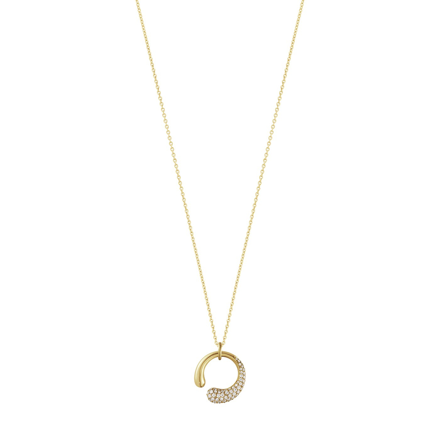 MERCY SMALL Pendant Gold Diamonds PAVE 0.33 CT