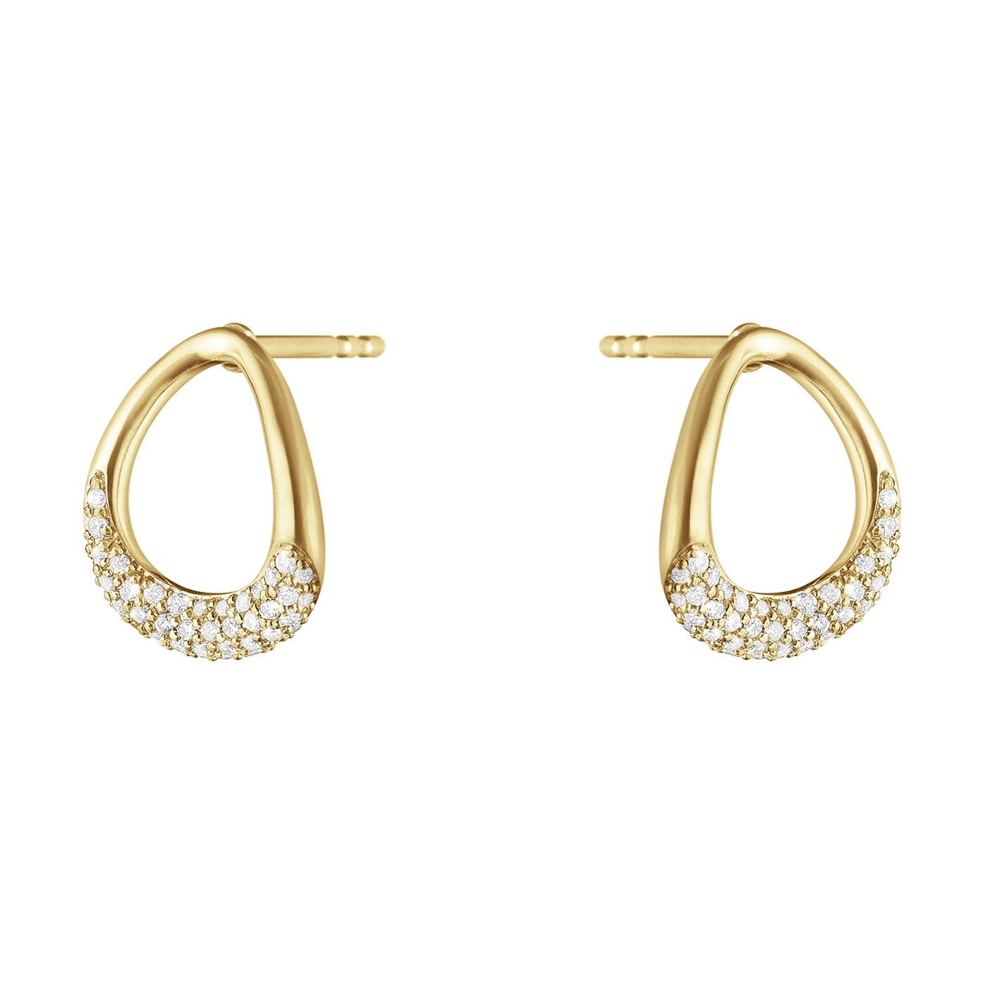 OFFSPRING Earring Gold Diamonds PAVE 0.19 ct