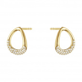 OFFSPRING Earring Gold Diamonds PAVE 0.19 ct