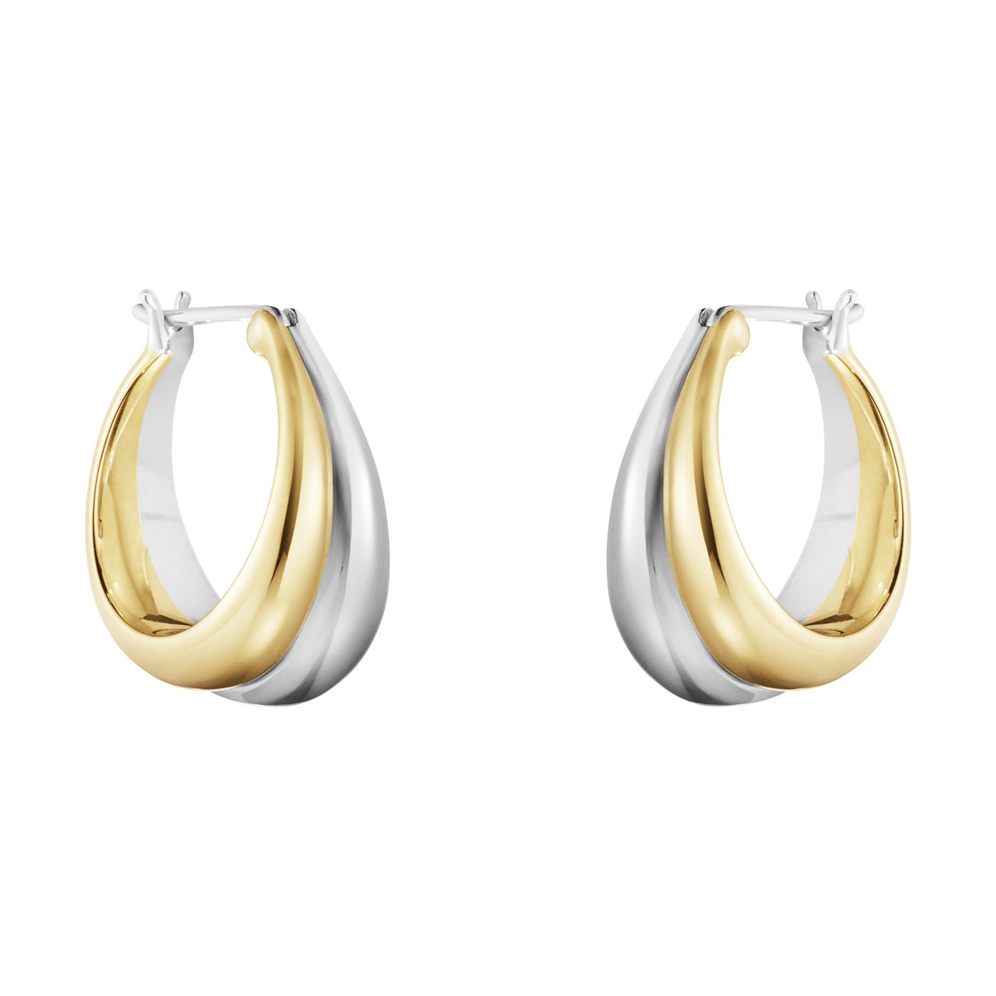 CURVE MEDIUM Earring Silver Gold