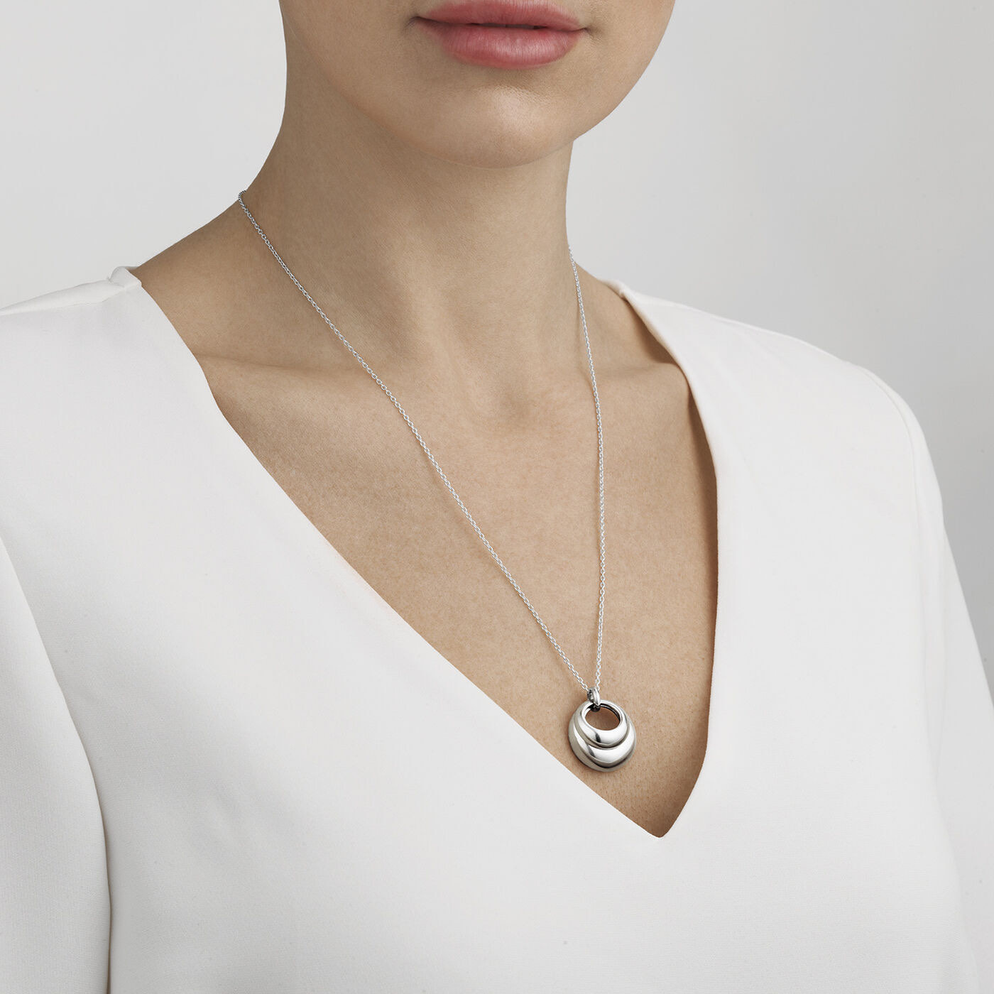 CURVE Pendant Silver