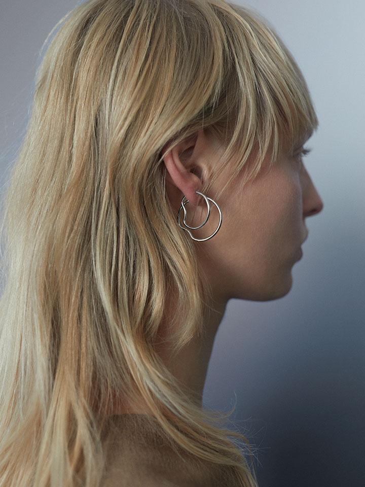 Copenhagen 25 Hoop Silver