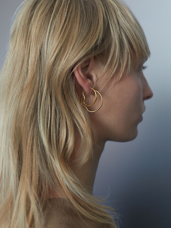 Copenhagen 20 Hoop Goldplated Silver