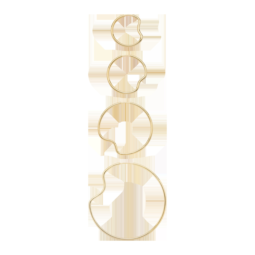 Copenhagen 20 Hoop Goldplated Silver