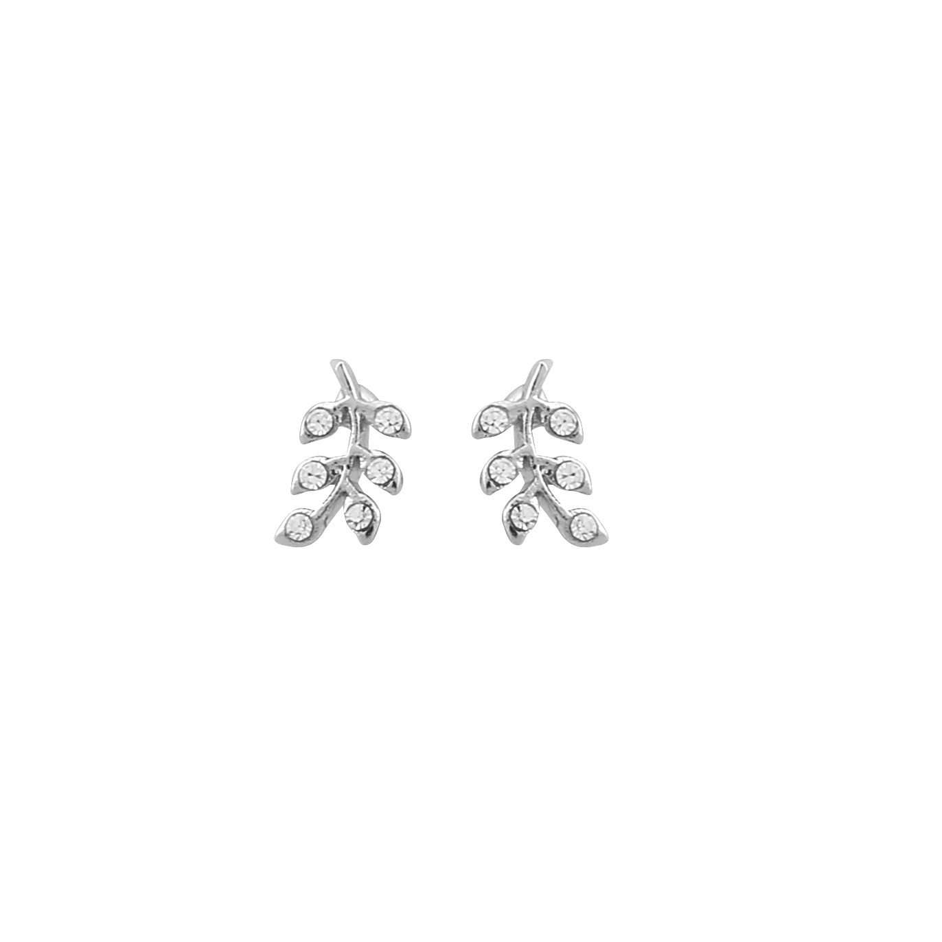 Minna small branch Earring Silver