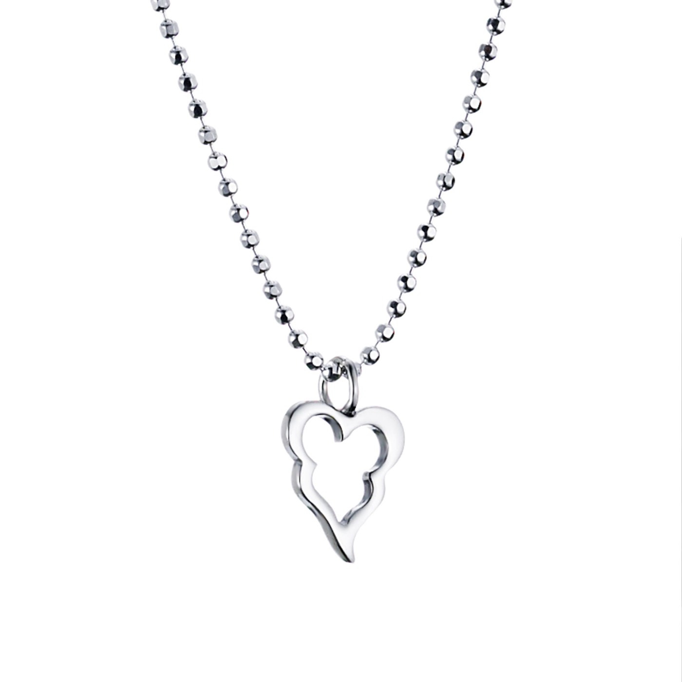 Little Crazy Heart Pendant Silver