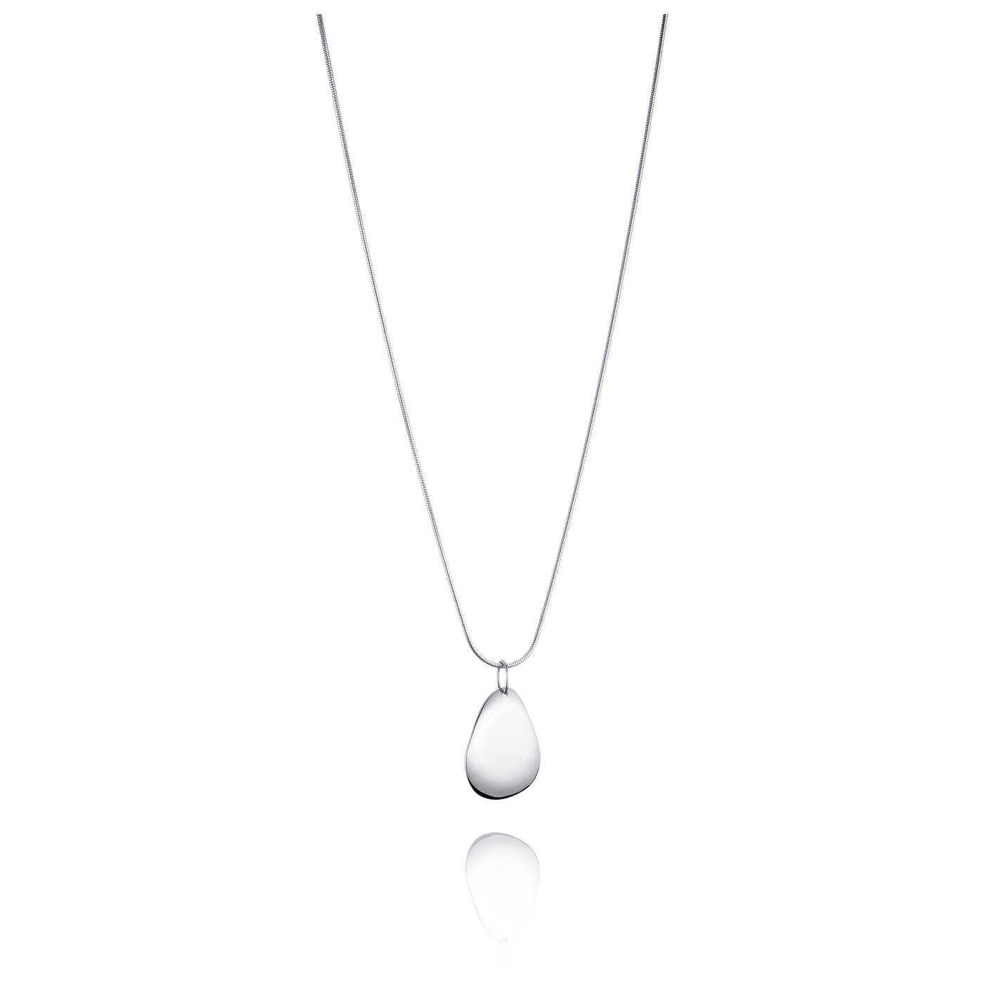 Little Rose Petal Pendant Silver