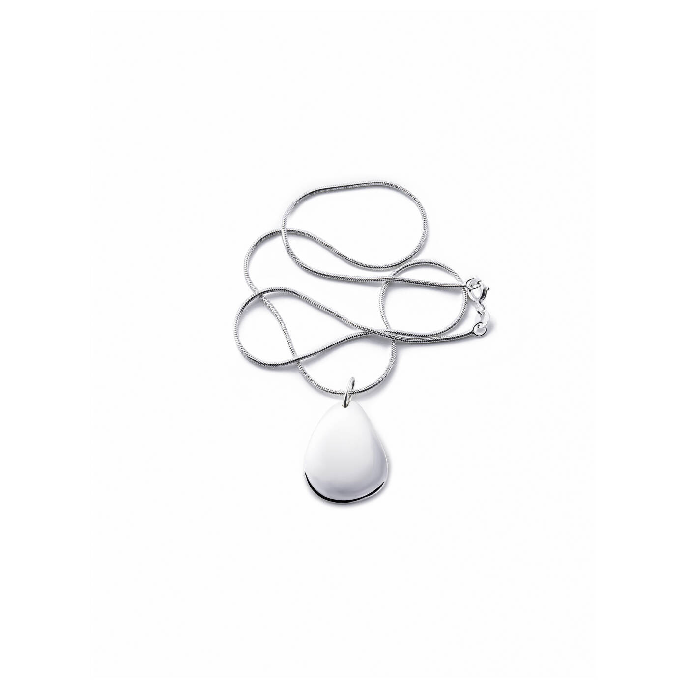 Little Rose Petal Pendant Silver