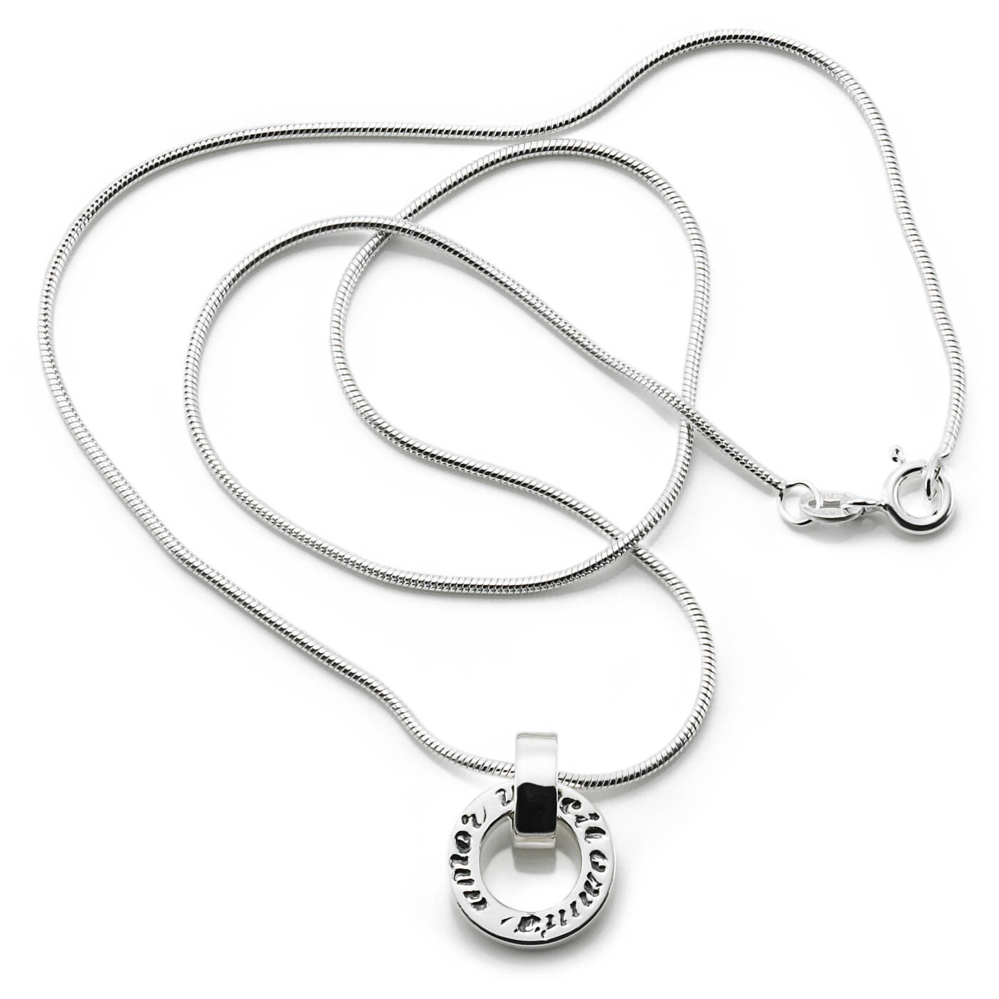 Ring Around - Amor Vincit Omnia Pendant Silver