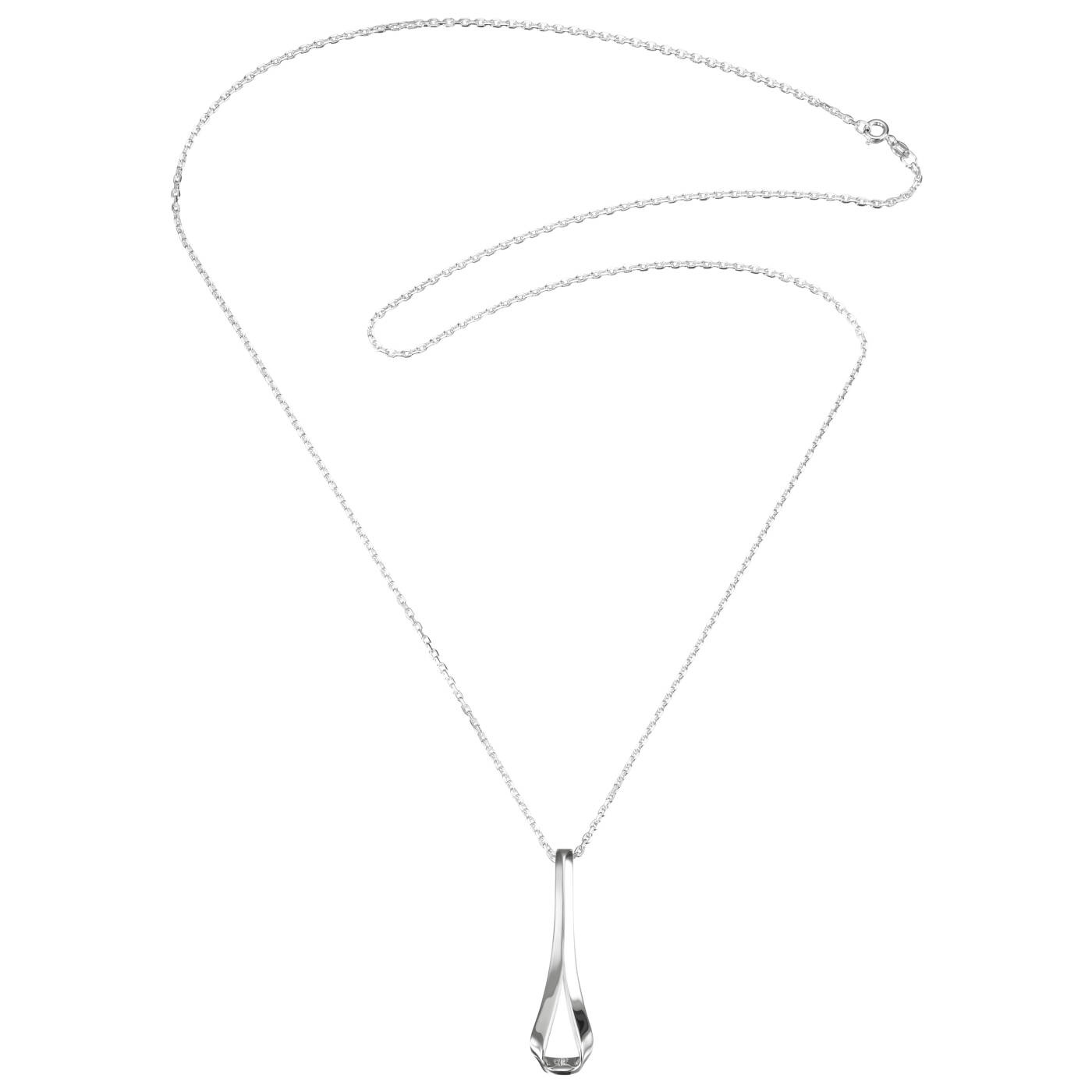 Folded Pendant Silver