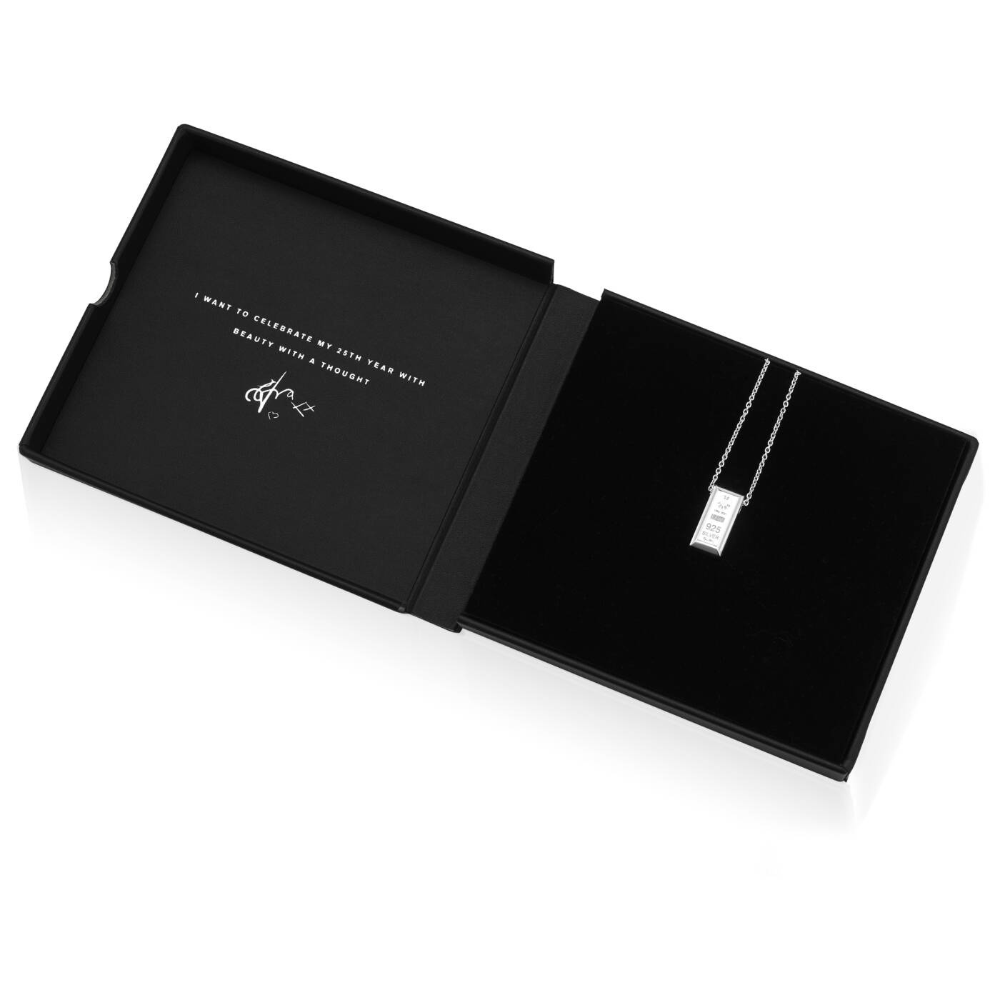 25 Years Of Beauty With A Thought Pendant Silver