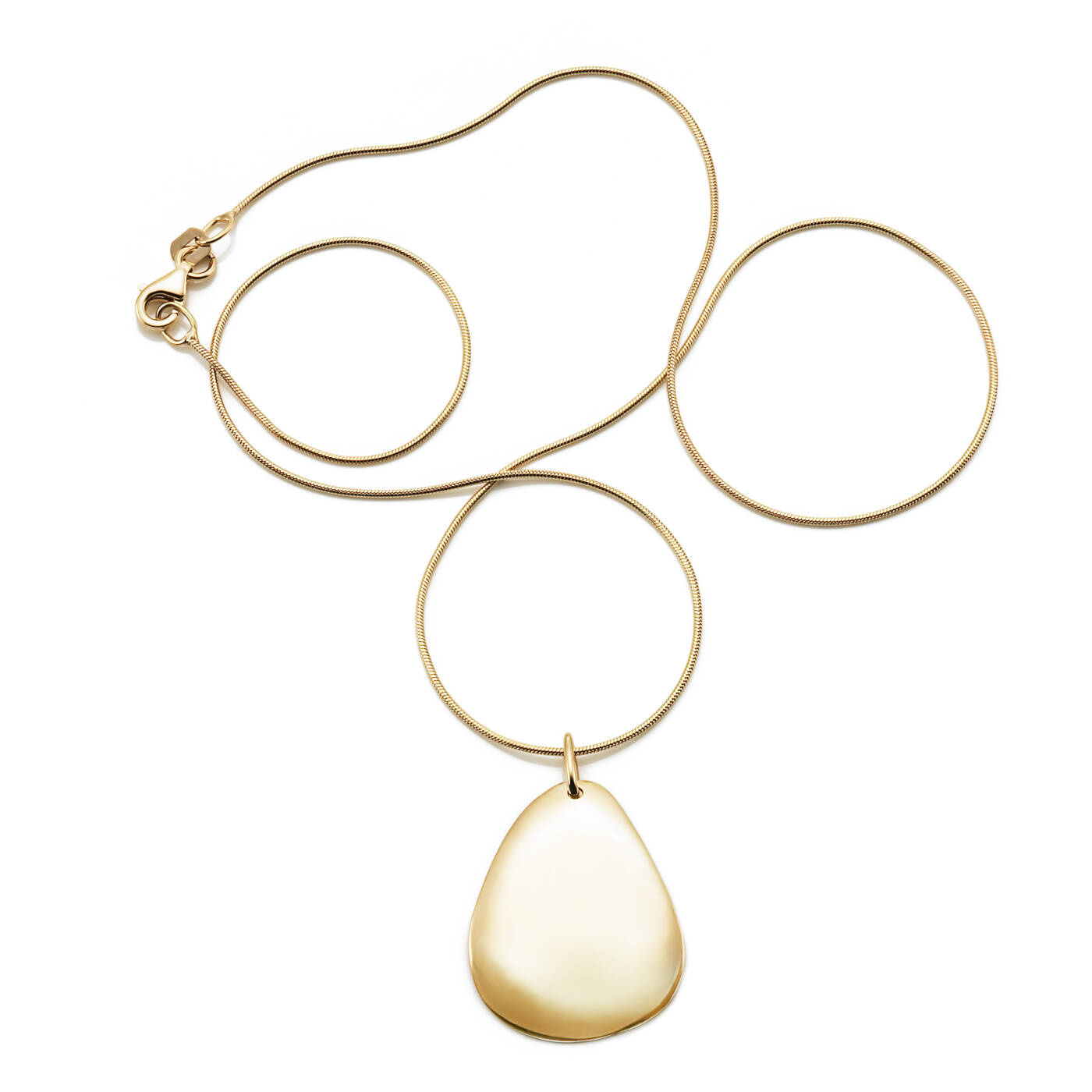 Little Rose Petal Pendant Gold