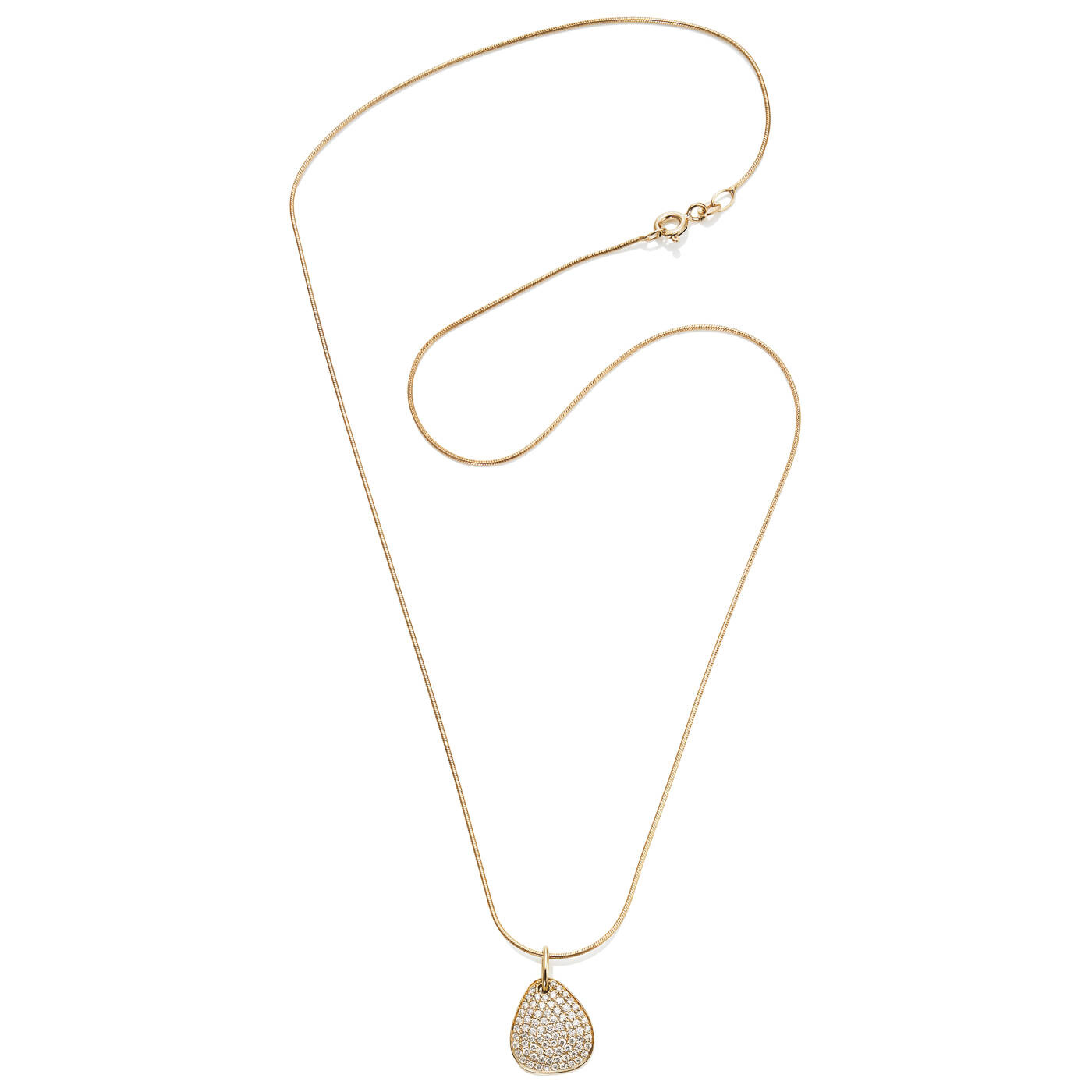 Little Rose Petal & Stars Pendant Gold